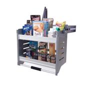 极速z.华尔不锈钢橱柜升降机拉篮厨房吊柜下O拉式 篮置物架收纳得