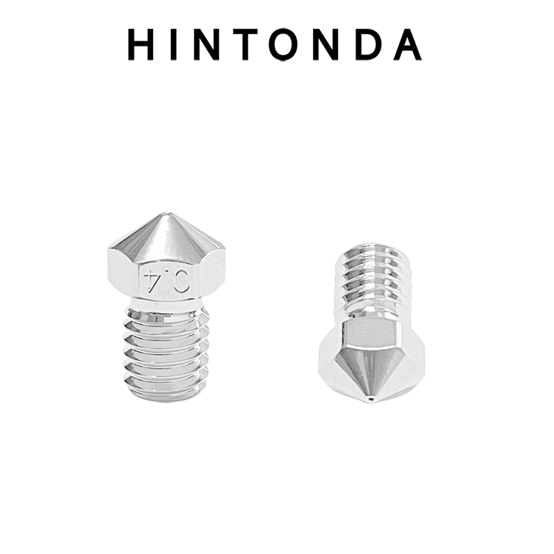 极速V6喷嘴镀铜 E3D高品质耐高z温喷头M6内壁流体抛光 3D打印机配