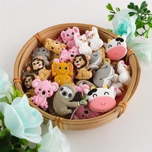 Beads Silicone 10pcs Alpacas Koa 极速Kovicdt Elephant Animal