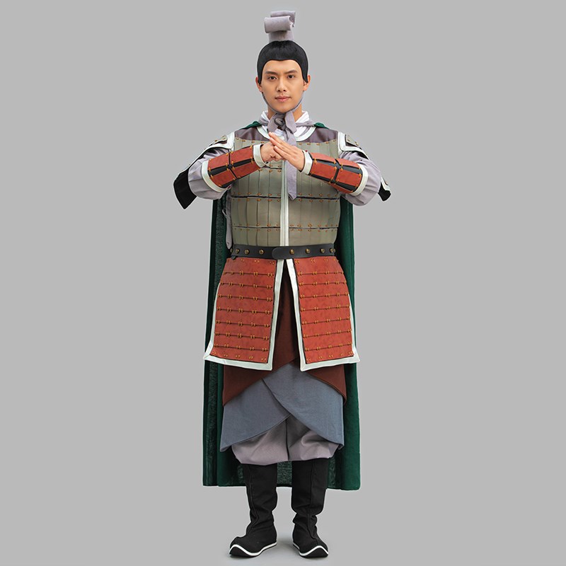 极速古装盔甲服装古代盔r甲将军大帅大将戏服铠甲演出服真人可穿