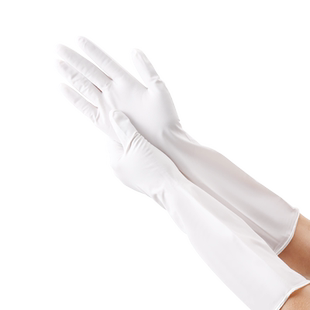 鸿图15寸加长加厚丁腈手套橡胶餐饮家务厨房洗碗洗衣服防水防滑