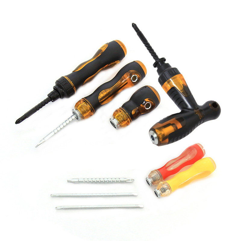 极速妙威伸缩棘轮螺丝刀十字批两用小套装一字双头小号Z多功能家