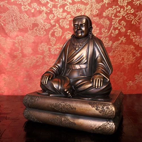 极速尼泊尔工艺纯铜o玛尔巴尊者噶举师徒三尊米拉日巴冈波巴佛像