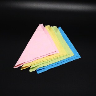 极速镜布盒装100张4个色可爱眼镜E布超细纤维专用镜头擦拭布清洁