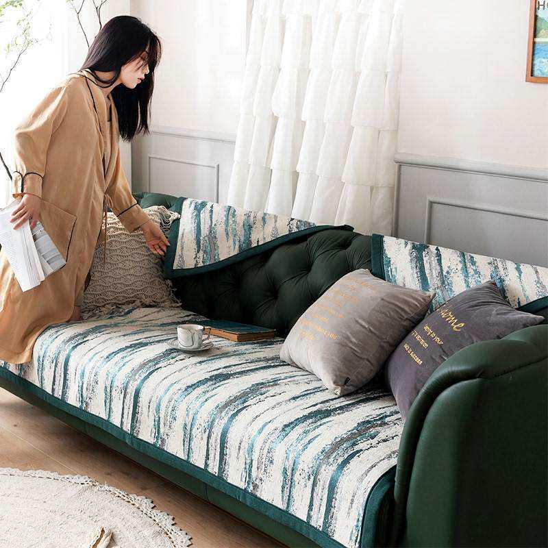 极速Ins vinftage Chenil sofa cushion four seasons universal