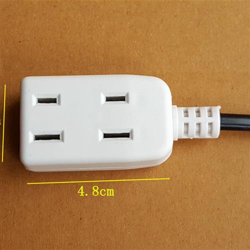 极速带线c母插头一体室外监控防水箱电源母插头L一拖三孔多用2孔