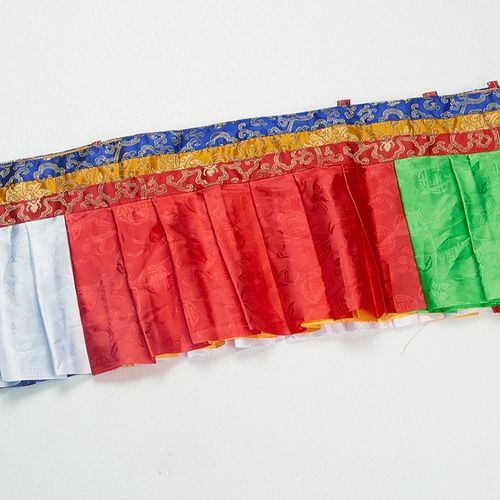 极速八吉祥帷幔批量发n密宗佛堂装饰用品五色墙围帷幔桌围普玛4.7