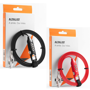 极速ALTALISlT 电动摩托车头盔锁行李箱包密码锁钢缆锁自行车折叠