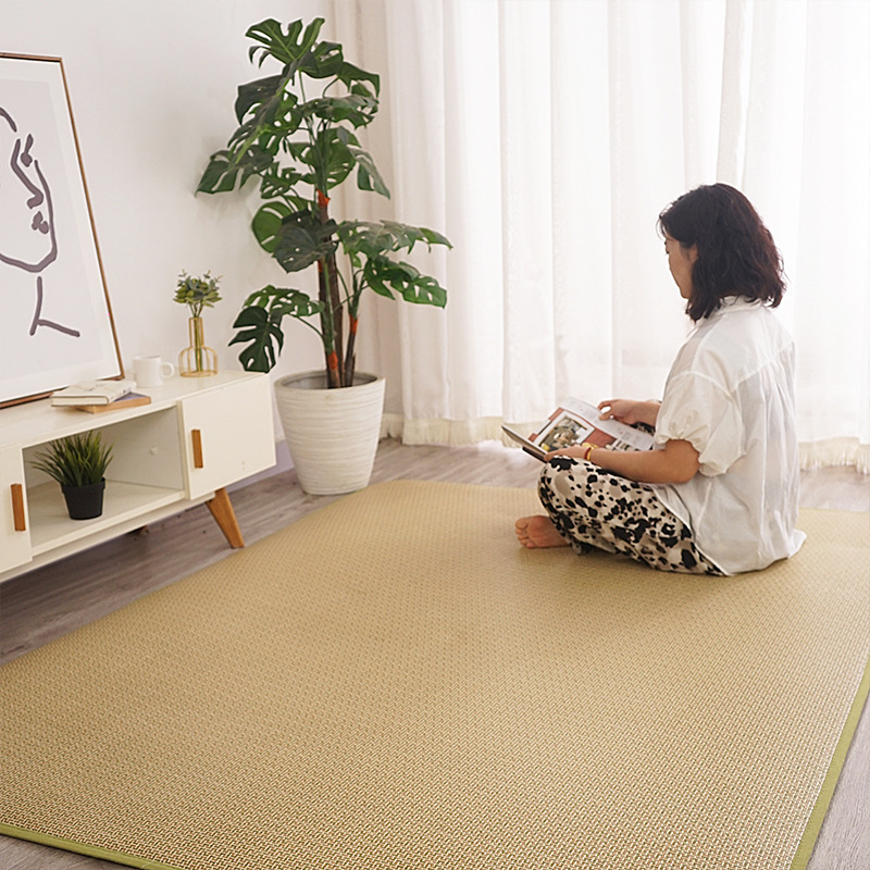 极速直接睡地上垫午睡地垫夏天地板睡觉J垫子藤编凉席摺叠放地上