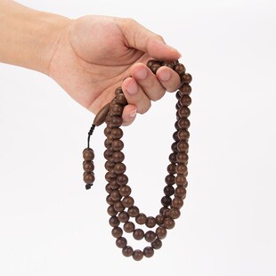 极速藏式b六道木手串佛珠饰品男女原木老料手串散珠108文玩念珠配