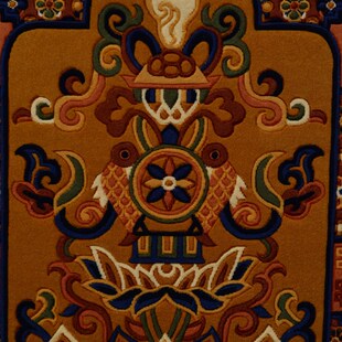 极速藏式a坐垫羊毛八吉祥上师法座靠背打坐坐垫拜垫柔软舒适藏式