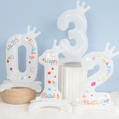 极速32inch Anniversary Balloons Birthday Number BalZloons