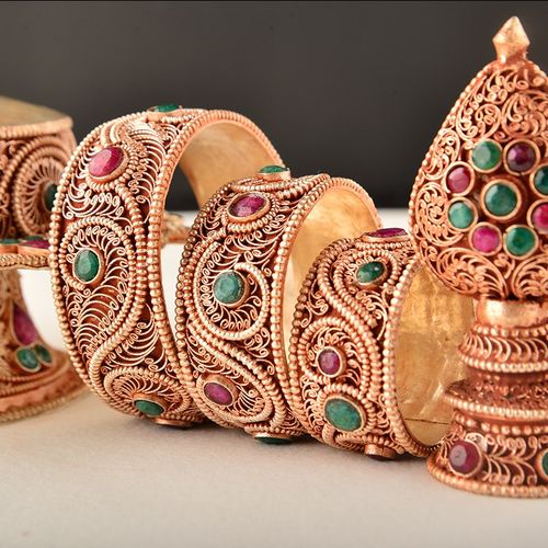 极速曼扎盘尼泊尔手工密宗供奉铜鎏金掐丝L镶宝石曼茶罗曼达盘修