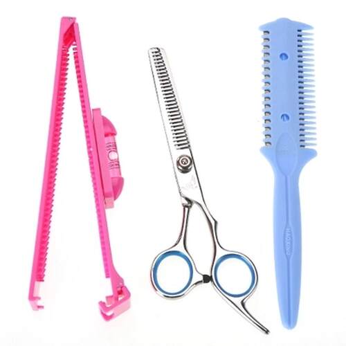 极速发廊加长理发剪子梳子用品修剪新款个性剪头W发的剪刀家。