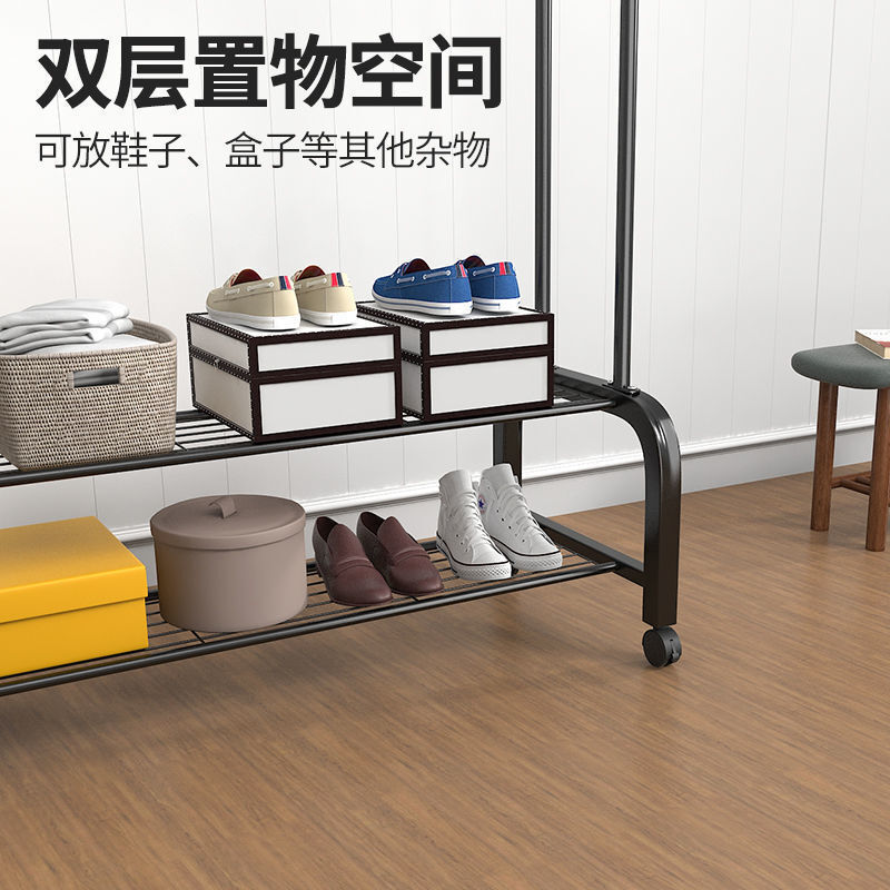 极速晾衣架落地卧k室家用挂衣架室内凉衣杆宿舍收纳架阳台晒衣服