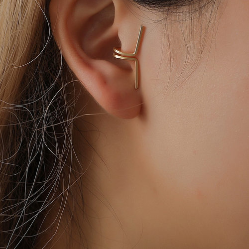 极速Simple Geometric Ear Cuff No PieJrcing Cartilage Clip