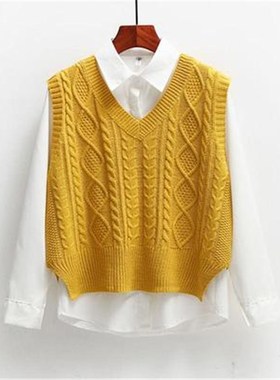 极速Vest Women Solid Short Loose Dndy Korean Style Sleeveles