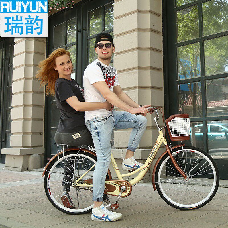 极速1行车女式c轻便上成成年普通男女学生勤O市班人通城车淑女单