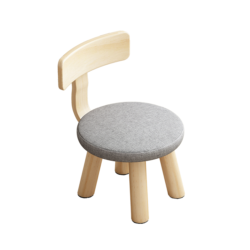 极速家用实木小椅子可爱儿童卡y通板凳矮款经济型换鞋凳客厅简约