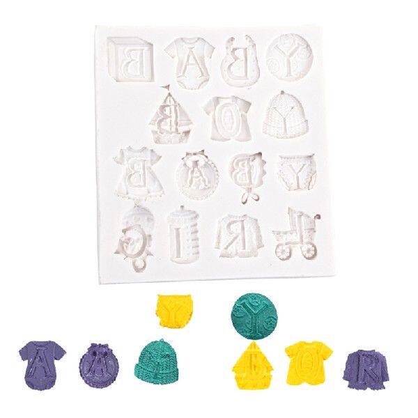 极速Baby Dummy-Bottle Ssilicone Candle Molds 3D Cupcake Moul