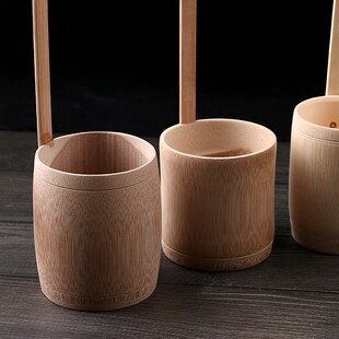 极速酒提子打酒器手工竹制家用小号舀H水瓢酒漏斗打水盛酒勺长柄