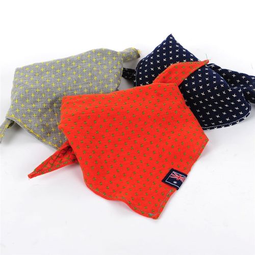 极速狗狗口水巾三角巾大型犬拉布拉多金毛法斗萨摩耶Y围兜方巾宠