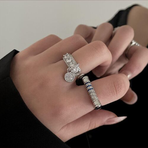 极速open coin copper ring temperament retrMo ring fashion ri