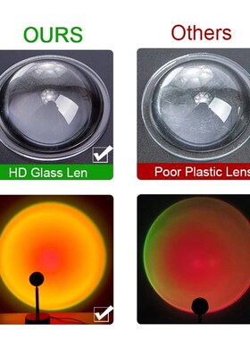 极速Sunset Projection Lamp RemoteD Control Atmosphere Night