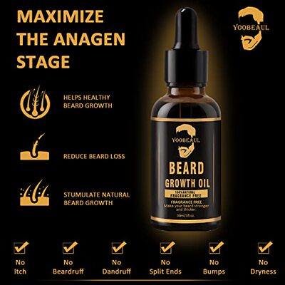 新品Beard Growth Oil (Grow Your Beard FasLt) for Beard More