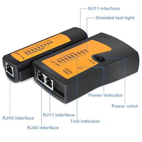 极速New RJ45 RJ11 RJ12 CtAT5 UTP Cable lan tester Network Ca