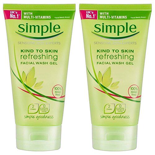 新品Simple Refjreshing Facial Wash Gel  5 Ounce (Pack of 2)