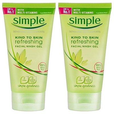 新品Simple Refjreshing Facial Wash Gel  5 Ounce (Pack of 2)