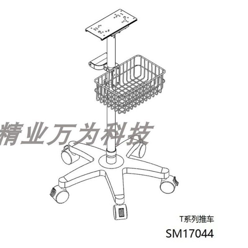 极速科曼NC3 C20 C21监w护仪推车  多参数心电监护仪移动手推车