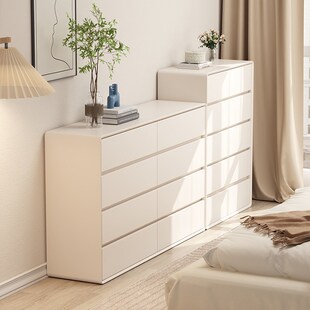 新品 全实木斗柜卧室床尾抽屉置物柜房间收纳储.物柜客厅 三梦法式