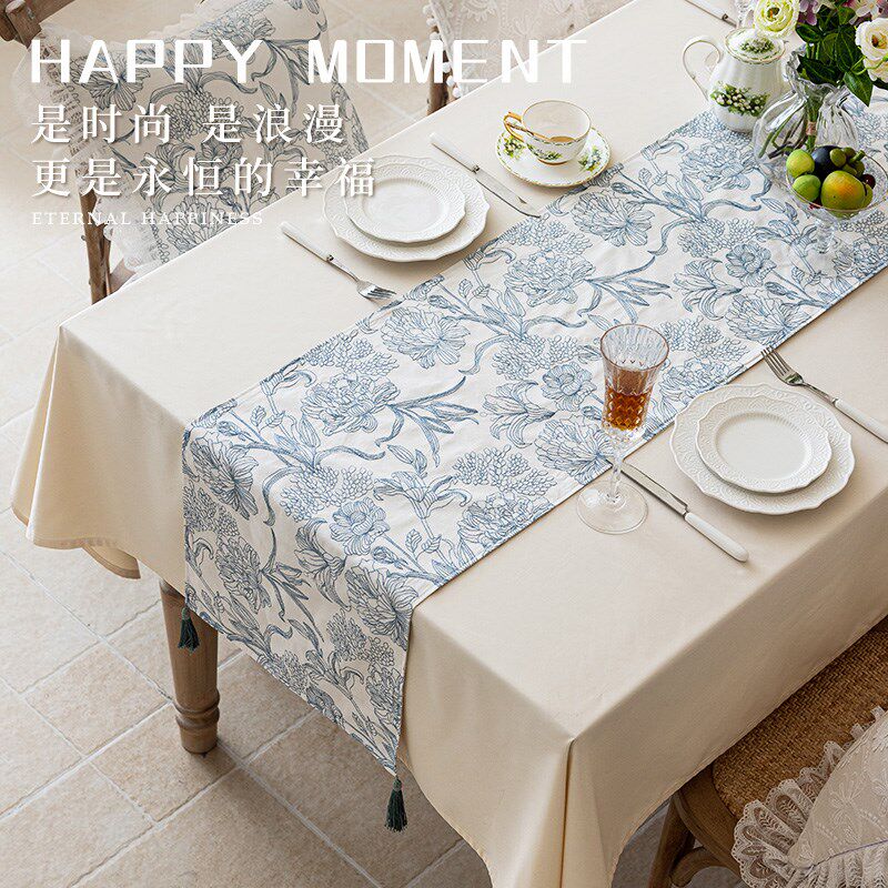 极速法式田园风桌旗餐边柜盖巾y茶几旗长方形鞋柜斗柜电视柜盖布