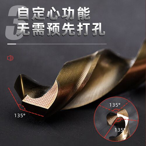 热销麻花钻头m43转头钻不锈钢打D孔钻孔开孔器钻铁合金直柄钻手电