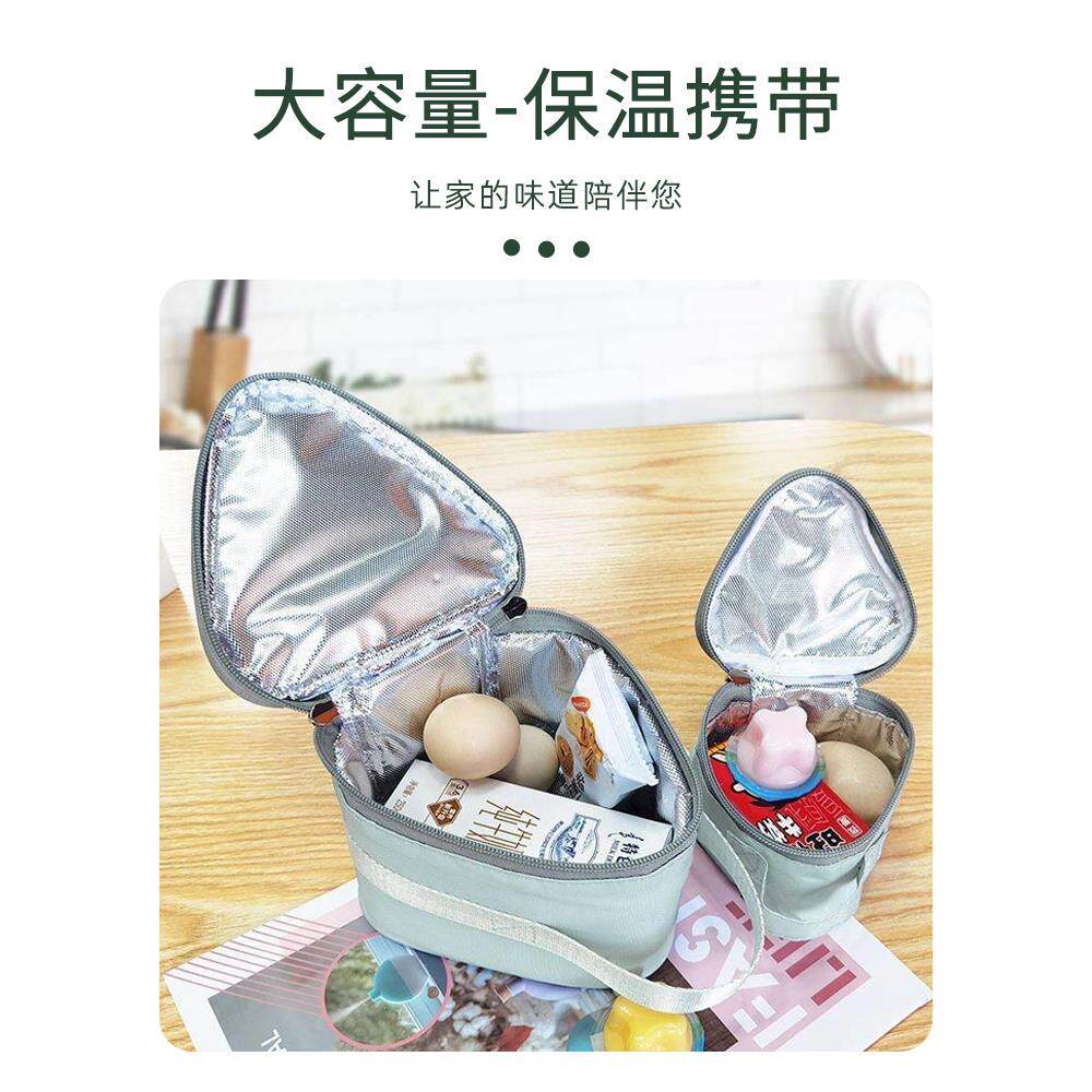 热销学生早餐保温袋n可爱便携小饭团包上班族迷你便当盒拎包 手提