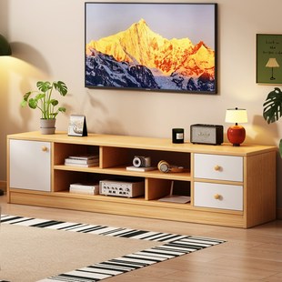 速发小视柜客厅家用实木2电户型20芯5新款 落地简约茶几电视机柜子