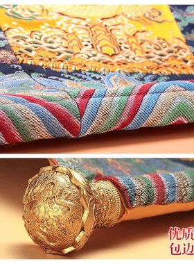 速发西藏手工双层装裱胜乐金刚唐卡佛像挂画藏式客厅装饰壁画 长c