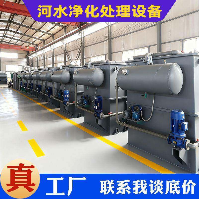 河水净化处理设备景观湖人工湖藻类处理设备浊度污水处理设备