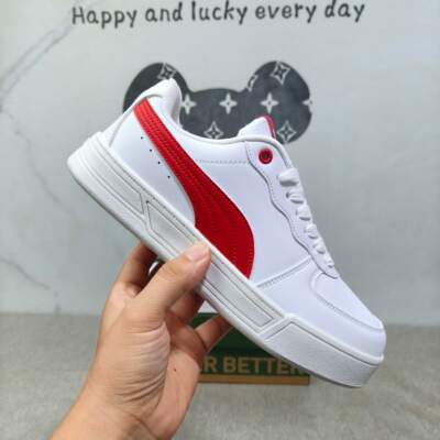 白红撞色情侣舒适百搭板鞋