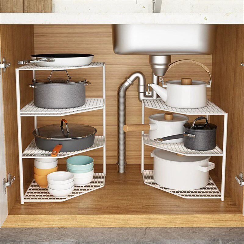 速发可移动架厨夹缝置物架不锈钢落地多层放锅具用收纳房子货架