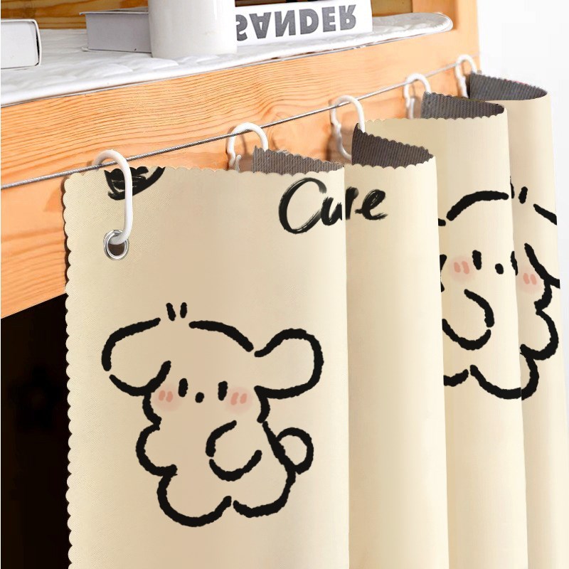 速发宿舍围光床帘上铺铺遮挡布大学生寝室单人床遮挡布上下隔断帘