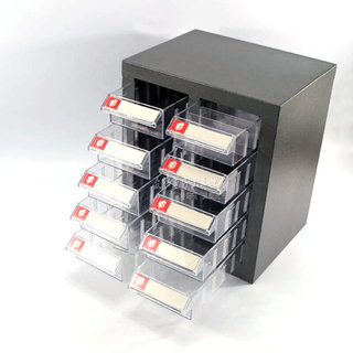高质促销 金属壳大号10格抽屉元件盒柜箱 固定式抽屉收纳盒零件盒