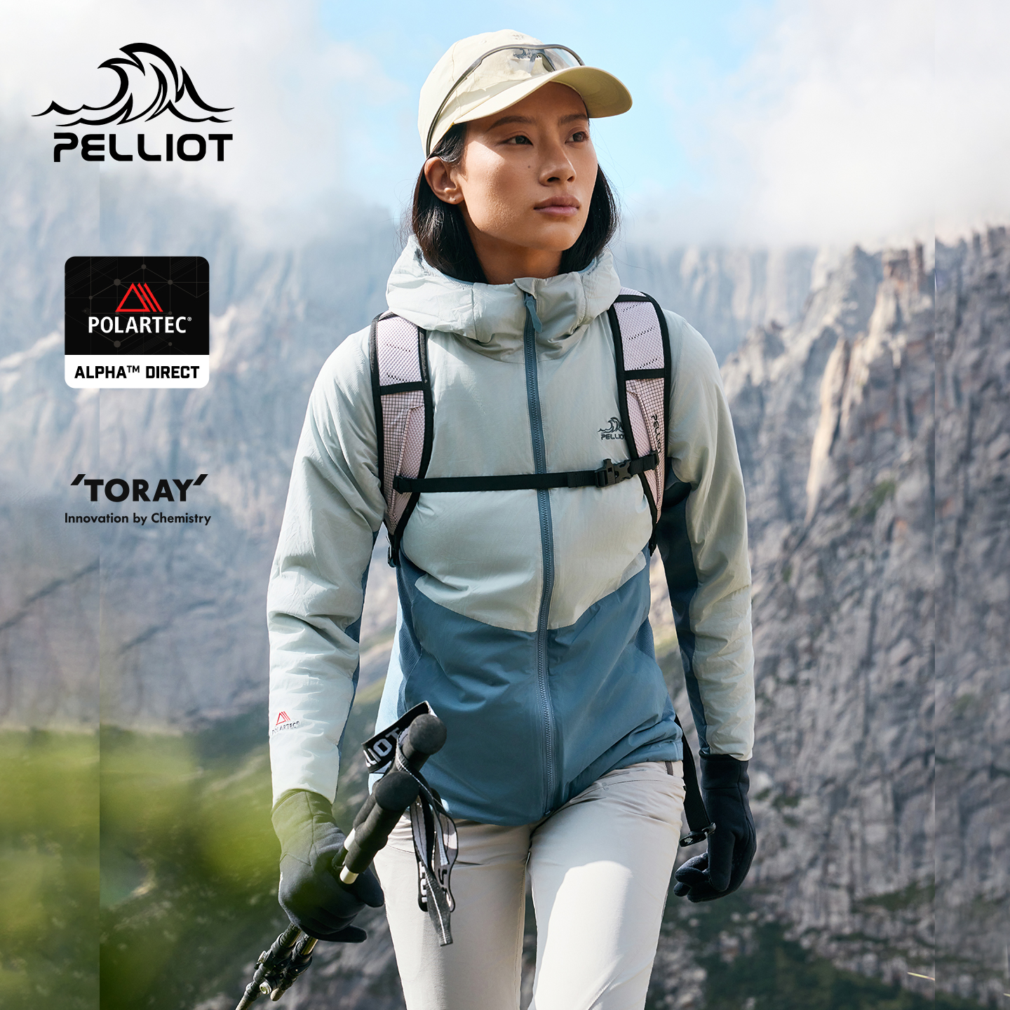 【P系列】伯希和Polartec Alpha Direct抓绒衣女户外保暖外套男