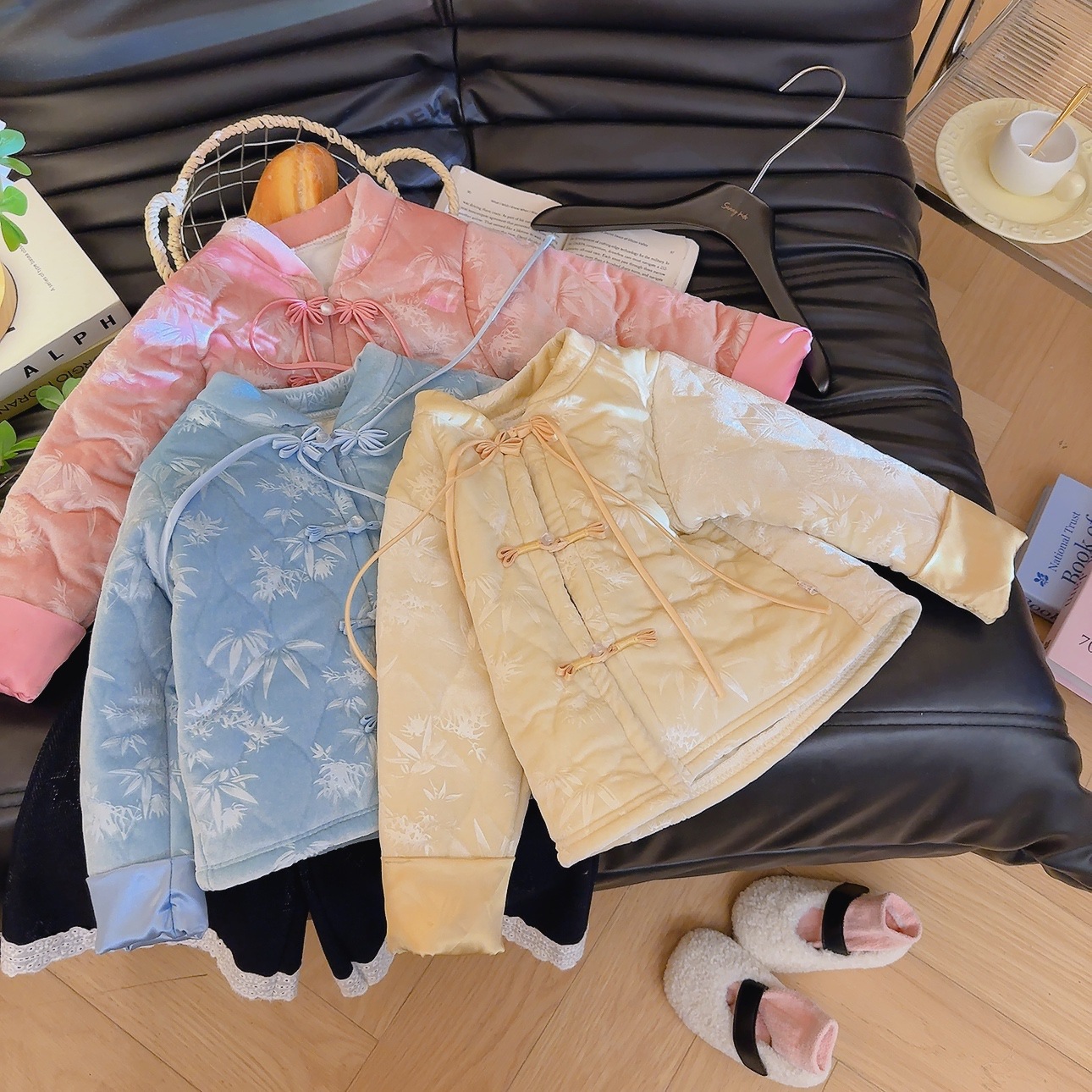 拜年服儿童唐装汉服外套半身裙春装2025新款大童国风新中式潮ak