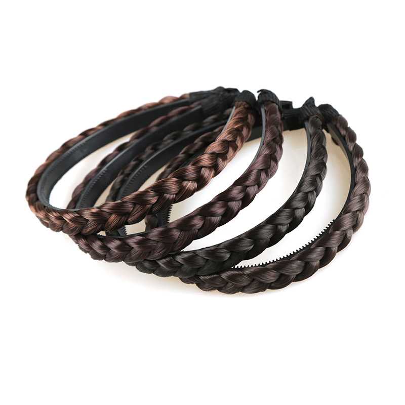 极速时尚魅 辫子发箍假发发带哑光高温丝皮筋麻S花辫子时尚自然发