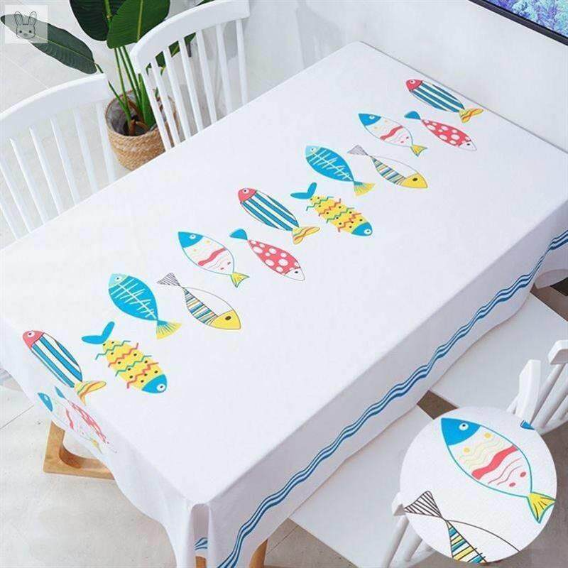 极速冰柜防尘盖布长方形罩少女心桌布防水防烫防油S免洗pvc茶几桌