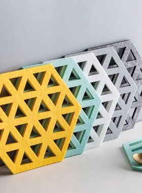 极速Household jFelt Coaster Cutlery Bowl Plate Heat Insulati
