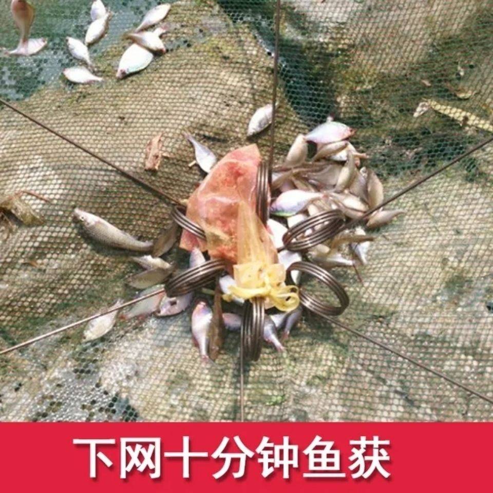速发抓小鱼神器捕鱼笼新型渔网搬挣网捕虾笼捕螃蟹笼提网捕鰟鮍